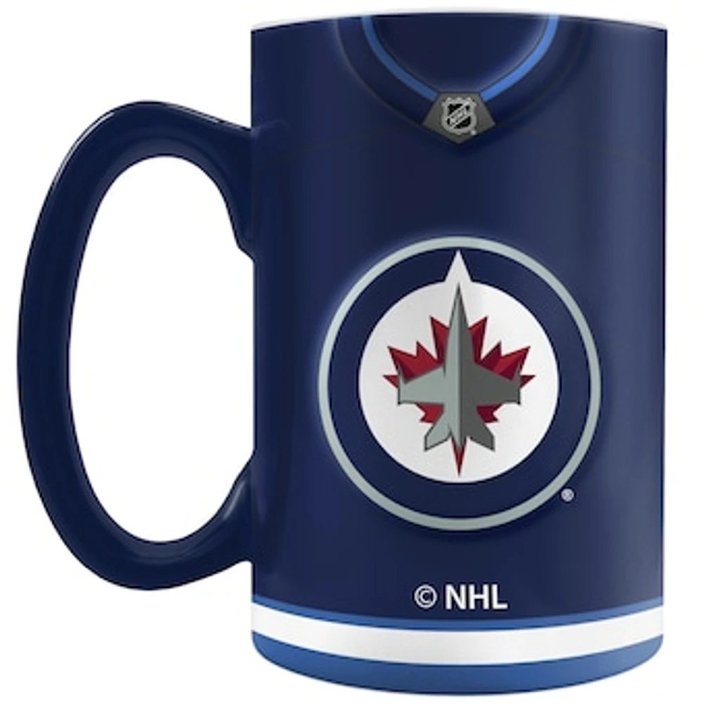 The Sports Vault Winnipeg Jets 20 oz. Jersey Sculpted Mug