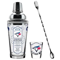 The Sports Vault Toronto Blue Jays Five-Piece Bartender Shot Glass & Mixing Glass Set