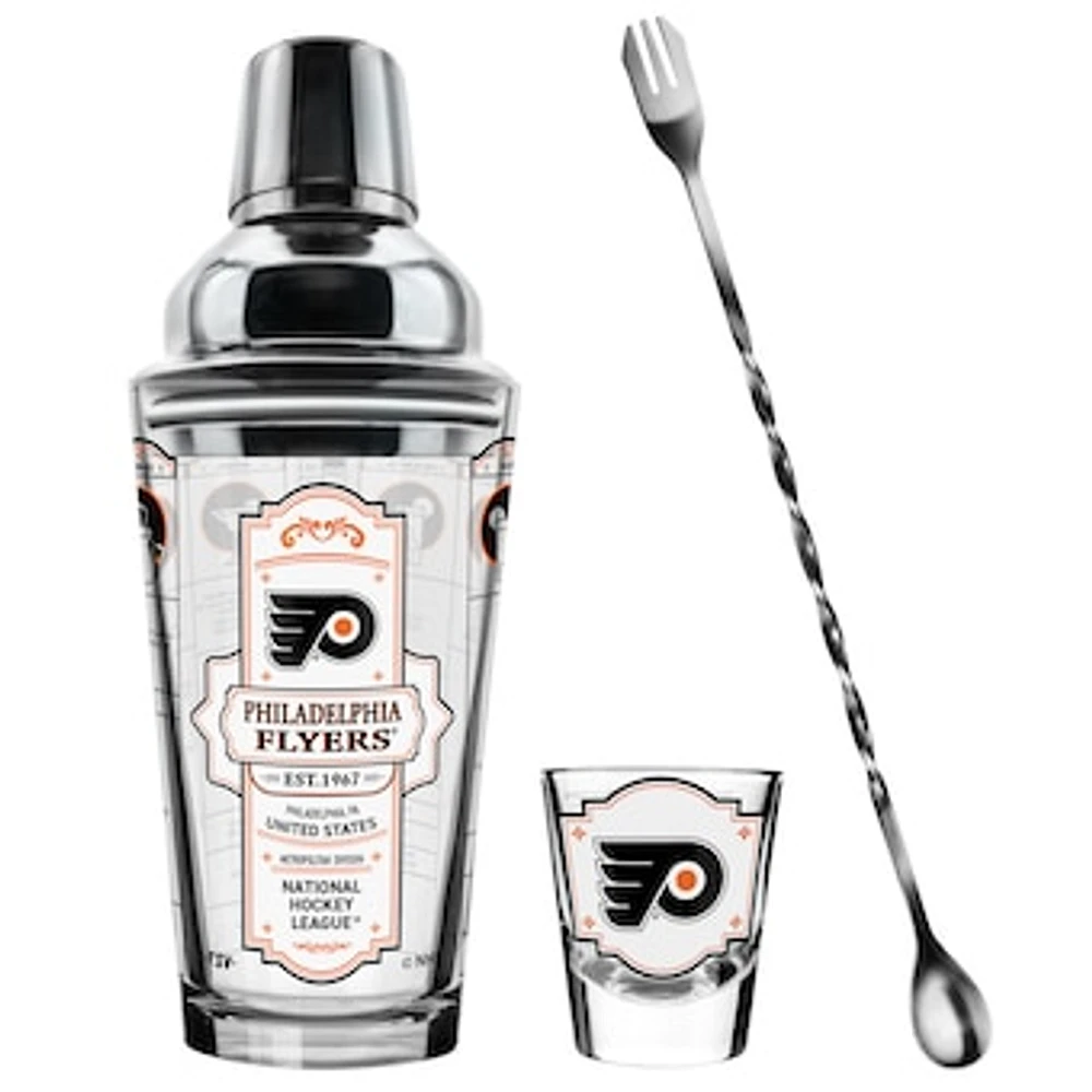 The Sports Vault Philadelphia Flyers Five-Piece Bartender Shot Glass & Mixing Glass Set