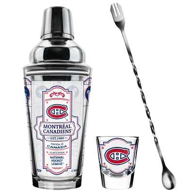 The Sports Vault Montreal Canadiens Five-Piece Bartender Shot Glass & Mixing Glass Set