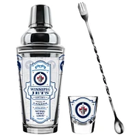 The Sports Vault Winnipeg Jets Five-Piece Bartender Shot Glass & Mixing Glass Set