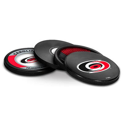 The Sports Vault Carolina Hurricanes Four-Piece Puck Coaster Set