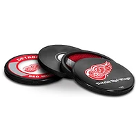 The Sports Vault Detroit Red Wings Four-Piece Puck Coaster Set