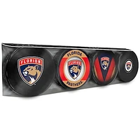 The Sports Vault Florida Panthers Four-Pack Souvenir Hockey Puck Collection