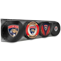 The Sports Vault Florida Panthers Four-Pack Souvenir Hockey Puck Collection