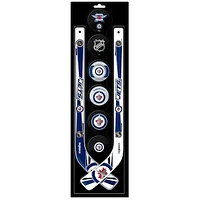 The Sports Vault Winnipeg Jets Mini Hockey Stick & Foam Puck Eight-Piece Set