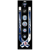 The Sports Vault Winnipeg Jets Mini Hockey Stick & Foam Puck Eight-Piece Set