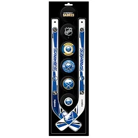 The Sports Vault Buffalo Sabres Mini Hockey Stick & Foam Puck Eight-Piece Set