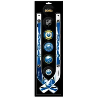 The Sports Vault Buffalo Sabres Mini Hockey Stick & Foam Puck Eight-Piece Set