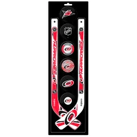 The Sports Vault Carolina Hurricanes Mini Hockey Stick & Foam Puck Eight-Piece Set