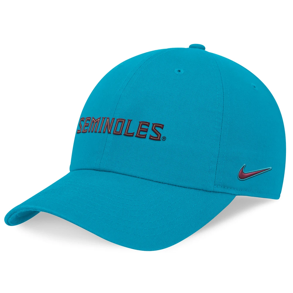 Men's Nike Turquoise Florida State Seminoles Club Adjustable Hat