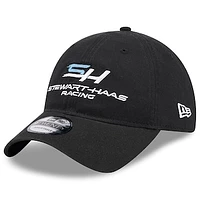 Men's New Era  Black Stewart-Haas Racing 9TWENTY Adjustable Hat