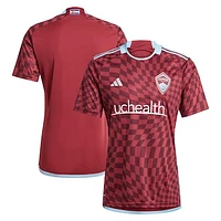 Men's adidas  Burgundy Colorado Rapids 2024 One Flag Kit Replica Jersey