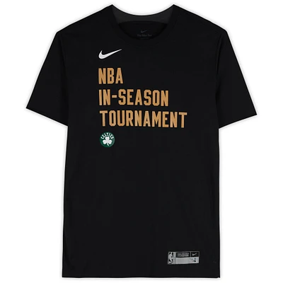 Boston Celtics Team-Issued Black Short Sleeve Shirt from the 2023-24 NBA Season