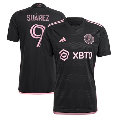 Men's adidas Luis Suárez Black Inter Miami CF 2023 La Noche Replica Player Jersey