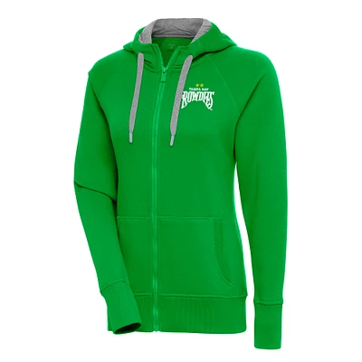 Women's Antigua Kelly Green Tampa Bay Rowdies Victory Full-Zip Hoodie