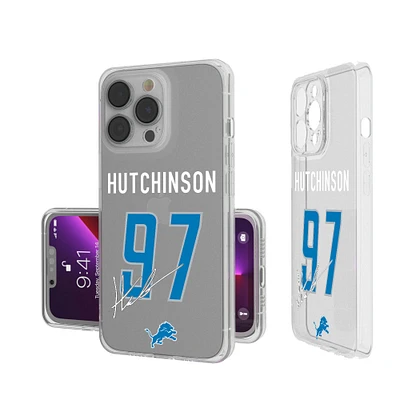 Keyscaper Aidan Hutchinson Detroit Lions iPhone Clear Case
