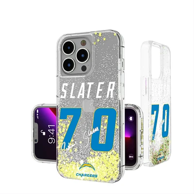 Keyscaper Rashawn Slater Los Angeles Chargers iPhone Glitter Phone Case