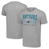 Men's Starter Heather Gray Carolina Panthers Throwback Logo T-Shirt