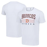 Men's Starter White Denver Broncos Throwback Logo T-Shirt