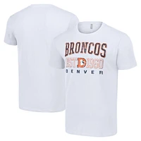 Men's Starter White Denver Broncos Throwback Logo T-Shirt