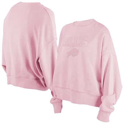 Women's New Era Pink Buffalo Bills Cozy Pullover Sweatshirt