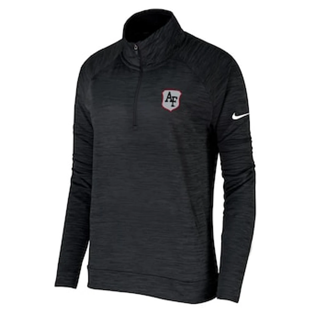 Women's Nike Black Air Force Falcons Special Operations Command Quarter-Zip Pullover Top