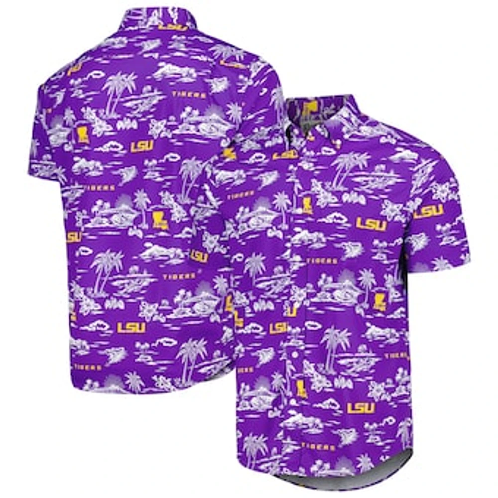 Men's Reyn Spooner Purple LSU Tigers Classic Button-Down Shirt