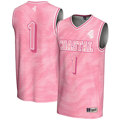 Unisex GameDay Greats #1 Pink Coastal Carolina Chanticleers Lightweight Basketball Fashion Jersey