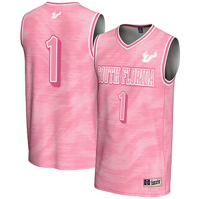Youth GameDay Greats #1 Pink South Florida Bulls Lightweight Basketball Fashion Jersey