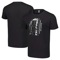 Men's Starter Atlanta Falcons Half Helmet Logo T-Shirt