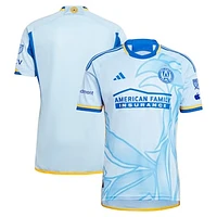 Men's adidas  Light Blue Atlanta United FC 2024 The Resurgens Kit Authentic Jersey