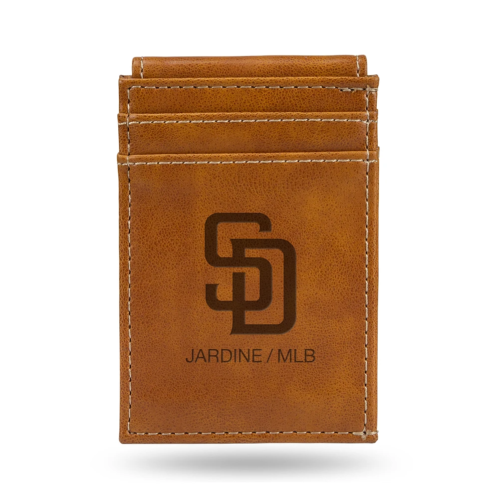 Brown San Diego Padres Front Pocket Wallet