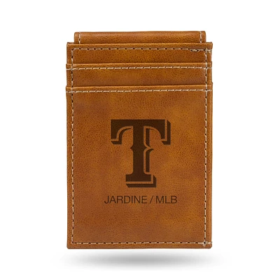 Brown Texas Rangers Front Pocket Wallet