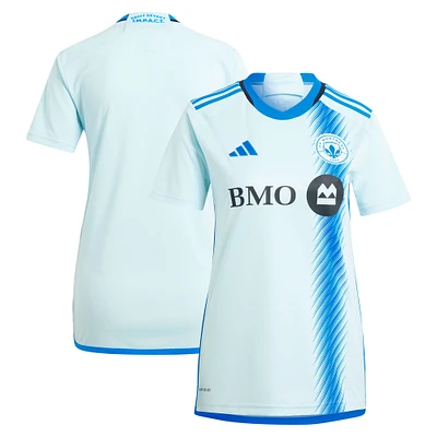 Women's adidas  Light Blue CF Montreal 2024 La Main Replica Jersey