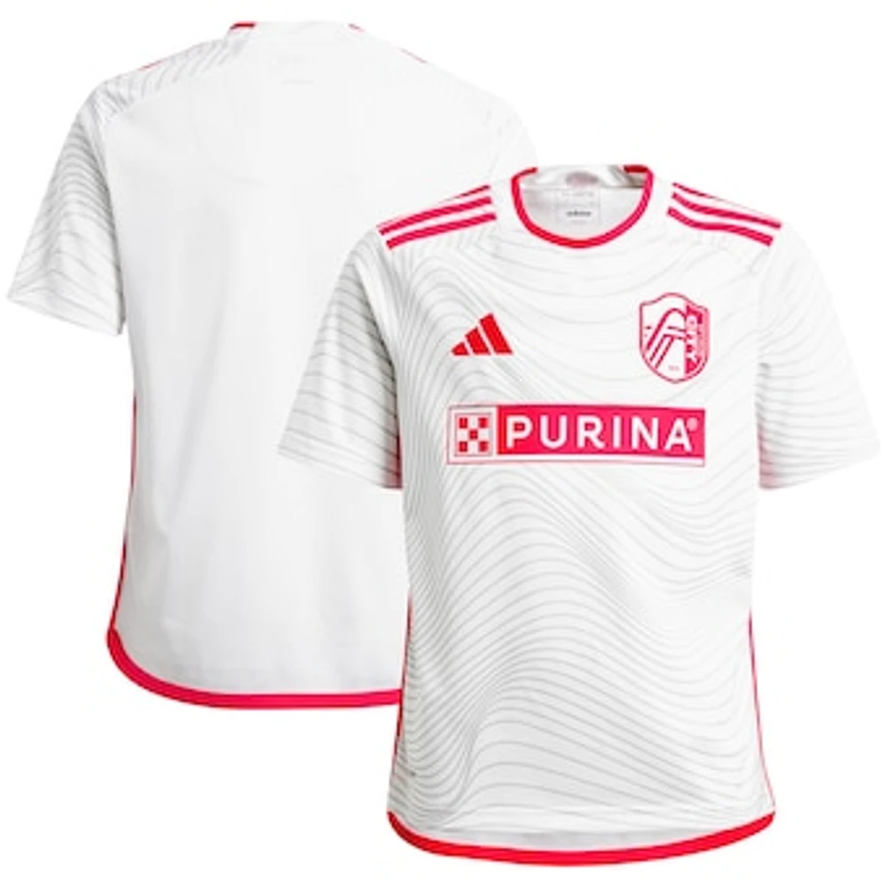 Youth adidas  White St. Louis City SC 2024 The Confluence Kit Replica Jersey