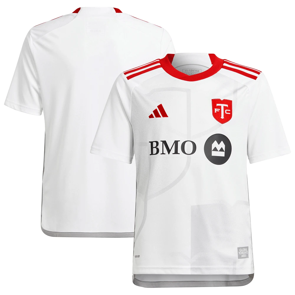 Youth adidas  White Toronto FC 2024 GTA Kit Replica Jersey