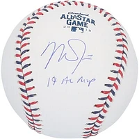 Mike Trout Los Angeles Angels Autographed 2019 ASG Logo Baseball with "19 AL MVP" Inscription
