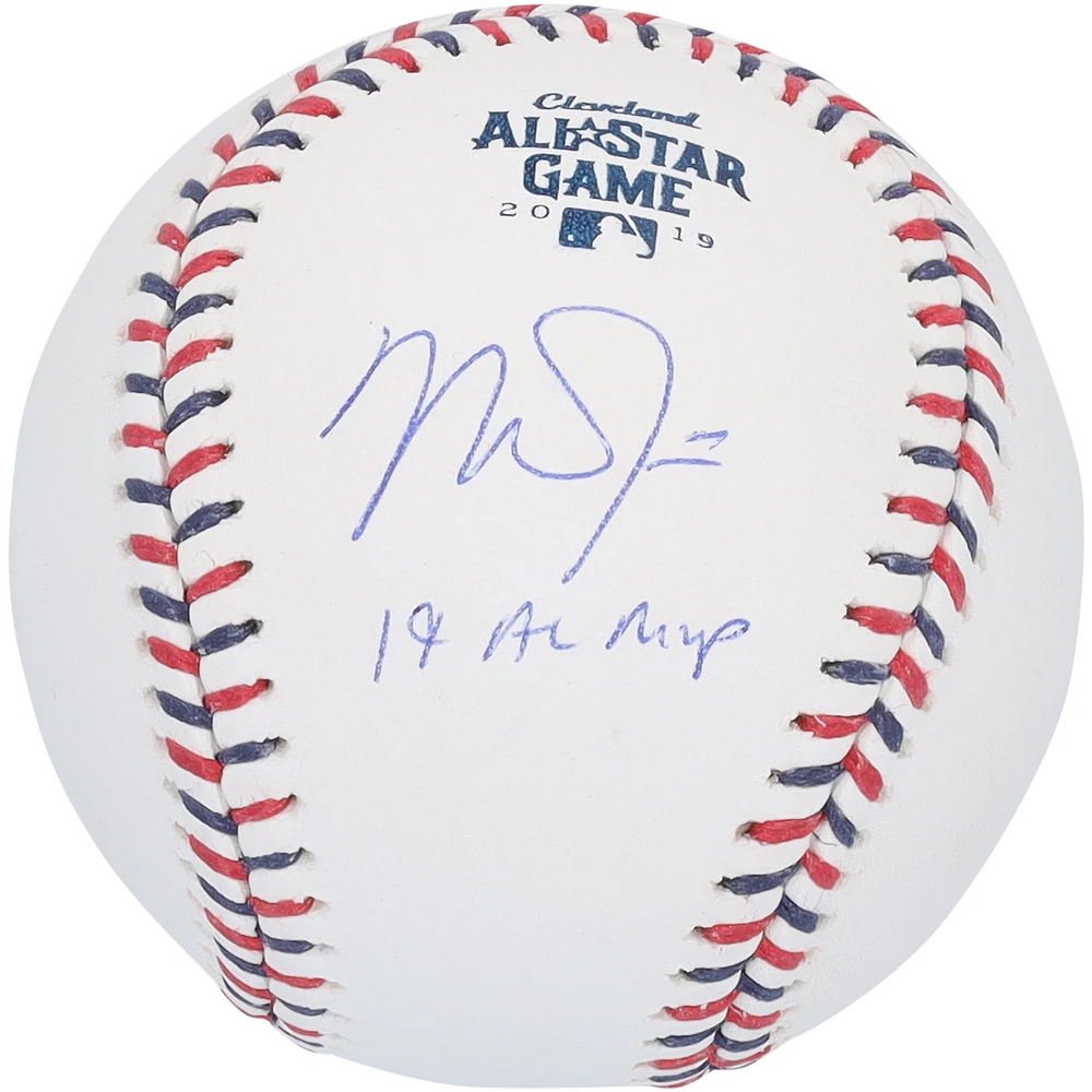 Mike Trout Los Angeles Angels Autographed 2019 ASG Logo Baseball with "19 AL MVP" Inscription