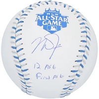 Mike Trout Los Angeles Angels Autographed 2012 ASG Logo Baseball with "12 ASG First ASG" Inscription