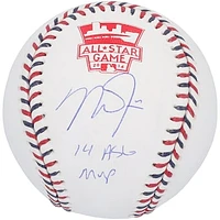 Mike Trout Los Angeles Angels Autographed 2014 ASG Logo Baseball with "14 ASG MVP" Inscription