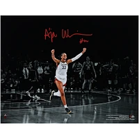 A'ja Wilson Las Vegas Aces Autographed 2023 WNBA Finals Celebration Photo