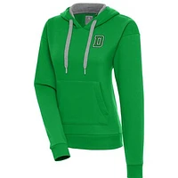 Women's Antigua  Kelly Green Dartmouth Big Victory Pullover Hoodie
