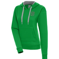 Women's Antigua  Kelly Green Dartmouth Big Victory Pullover Hoodie
