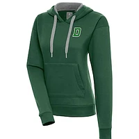 Women's Antigua  Hunter Green Dartmouth Big Victory Pullover Hoodie