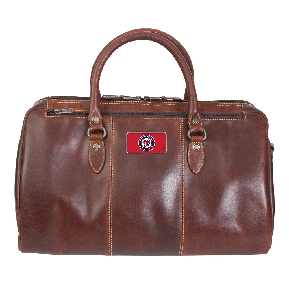 Brown Washington Nationals Color Logo Plate Niagara Canyon Duffel Bag