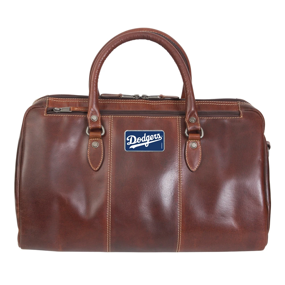 Brown Los Angeles Dodgers Color Logo Plate Niagara Canyon Duffel Bag