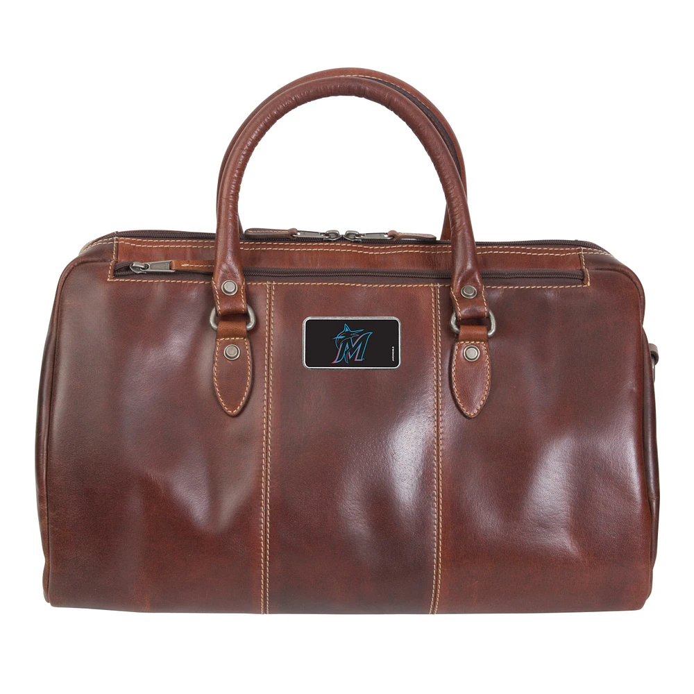 Brown Miami Marlins Color Logo Plate Niagara Canyon Duffel Bag