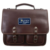 Brown Tampa Bay Rays Color Logo Plate Sabino Canyon Briefcase