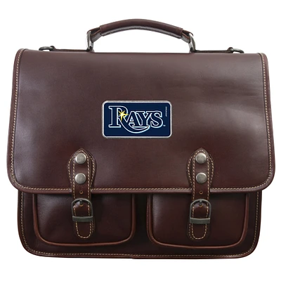 Brown Tampa Bay Rays Color Logo Plate Sabino Canyon Briefcase